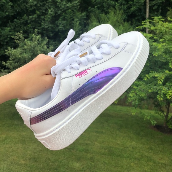 Puma basket platform shoes - Picture 1 of 4